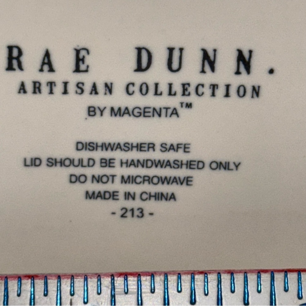 Rae Dunn COCOA Canister jar‎ Cream with red lettering. Like new - Picture 5 of 12